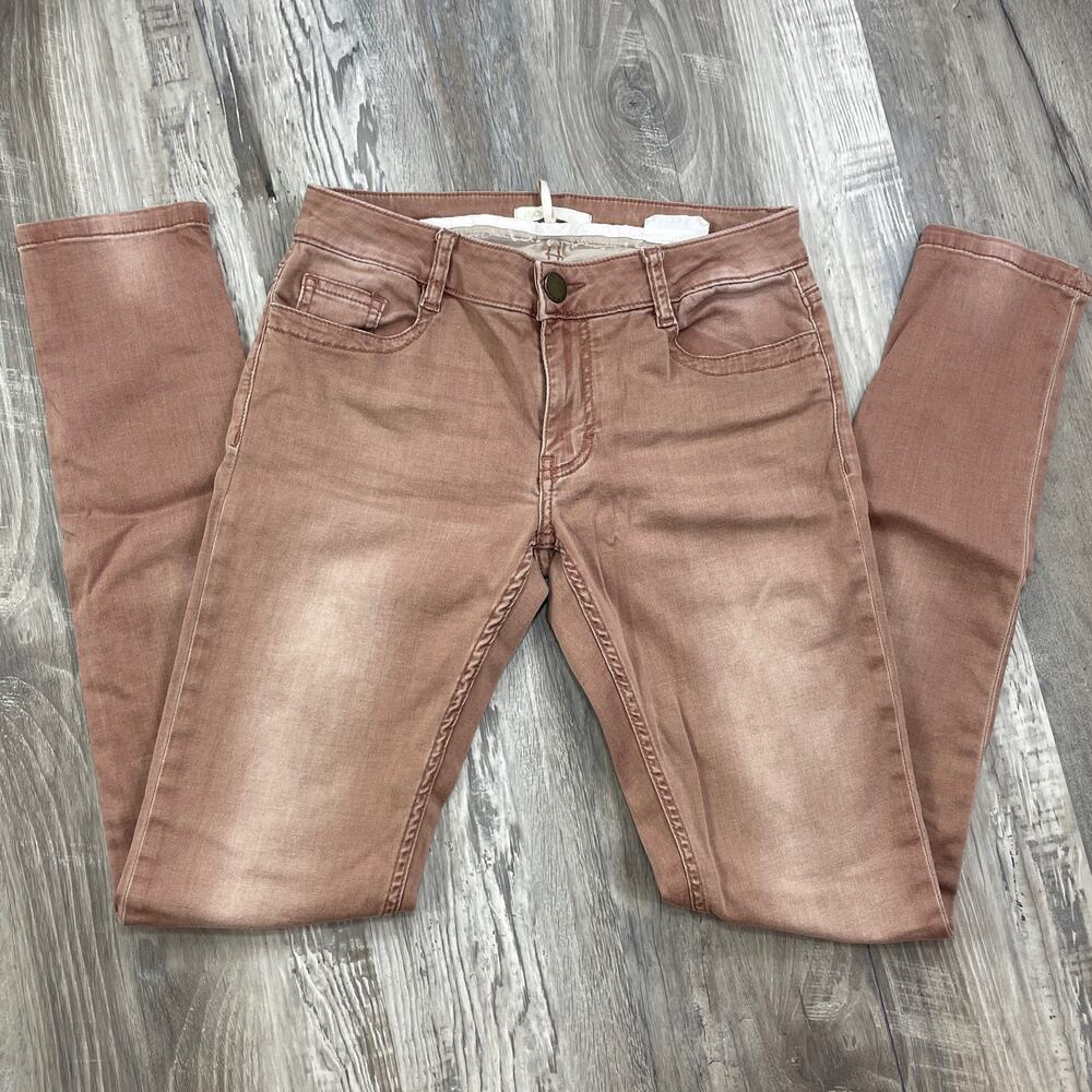 Maje Jeans Skinny Dusty Rose Pink Soft Pants Size 28